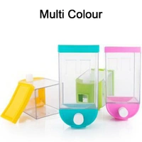 2325 Wall Mounted Cereal Dispenser Tank Grain Dry Food Container (1500ML) (Multicolour)