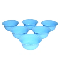 2398 Plastic Handmade Katori Serving/Snacks Bowl (Set of 6)