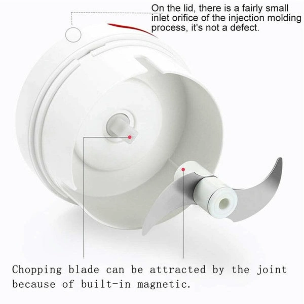 2402 Mini Garlic Chopper Mixer, Portable Cordless Grinder