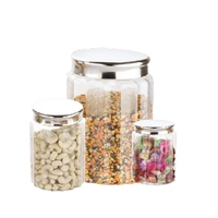 2456  jar Container Coming with Metal Air Tight and Rust Proof Cap (Set of 3)