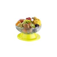 2459 Absolute Plastic Round Revolving Fruit and Vegetable Bowl
