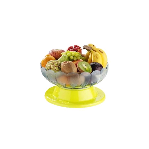 2459 Absolute Plastic Round Revolving Fruit and Vegetable Bowl
