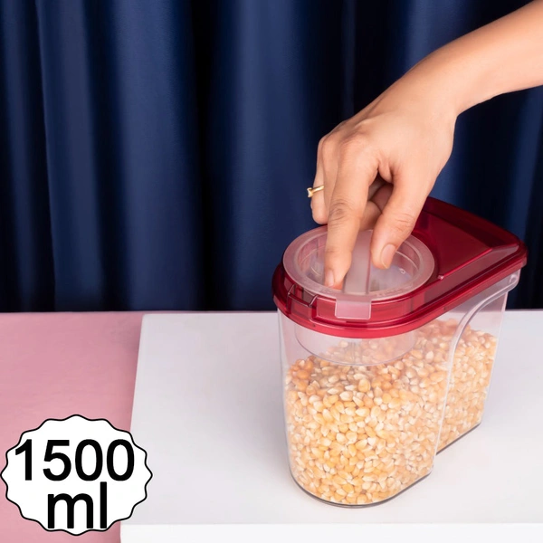 2469 Plastic Storage container Set with Opening Mouth 1500ml (Pack of 6)
