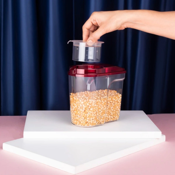 2469 Plastic Storage container Set with Opening Mouth 1500ml (Pack of 6)