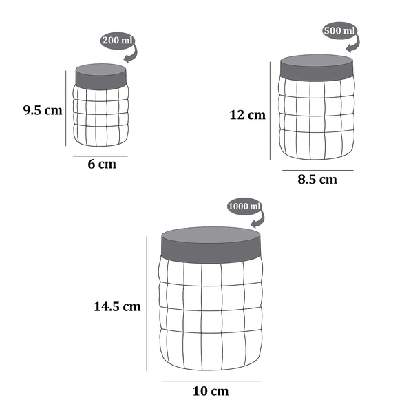 2541 Kitchen Storage Containers Good Grips 3 Pcs Airtight Round