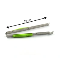 2667 Stainless Still Premium Tong and holder tool for rotis, parathas etc. including normal kitchen purposes.
