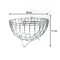 2742 SS Round Fruit Basket used for holding fruits as a decorative and using purposes in all kinds of official and household places etc.