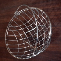 2742 SS Round Fruit Basket used for holding fruits as a decorative and using purposes in all kinds of official and household places etc.