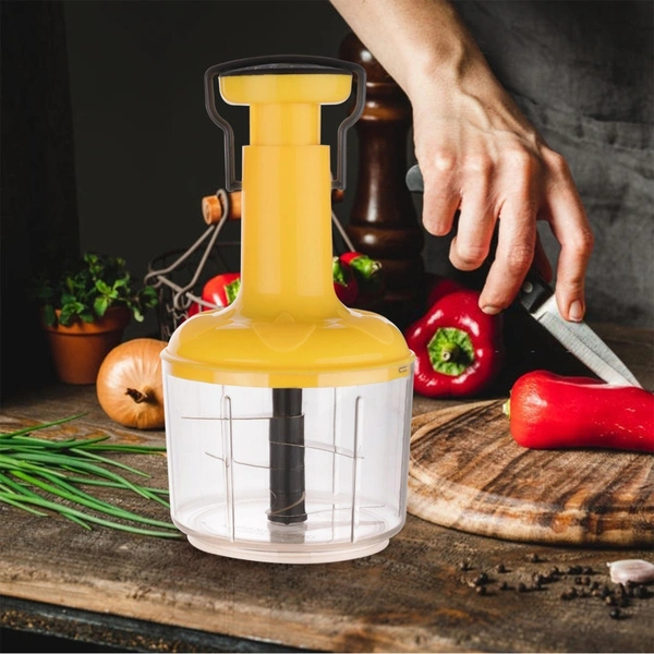 2759 3 In 1 Push Chop 1100Ml Used For Chopping Of Fruits And Vegetables.