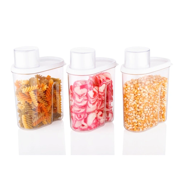 2760 3 Pc Cereal Dispenser 750 ML For Storing And Serving Of Cereal And All Stuffs.