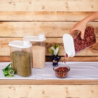 2761 3 Pc Cereal Dispenser 1700 ML For Storing And Serving Of Cereal And All Stuffs.
