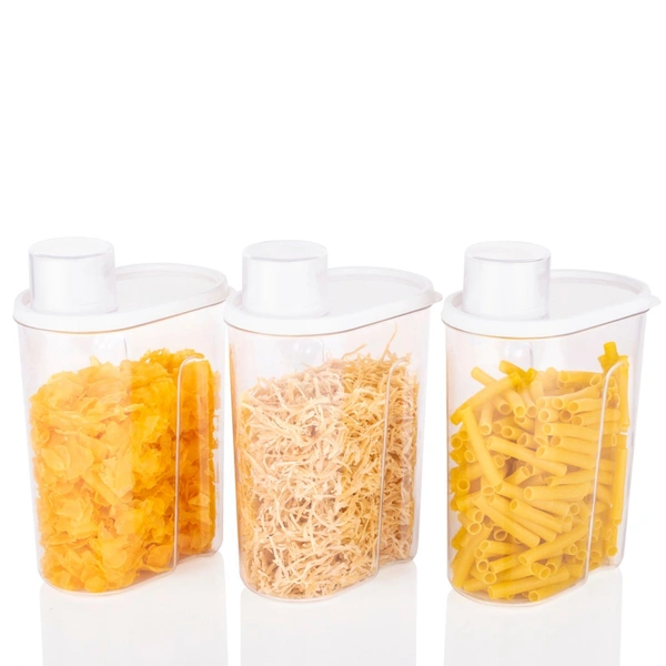 2761 3 Pc Cereal Dispenser 1700 ML For Storing And Serving Of Cereal And All Stuffs.
