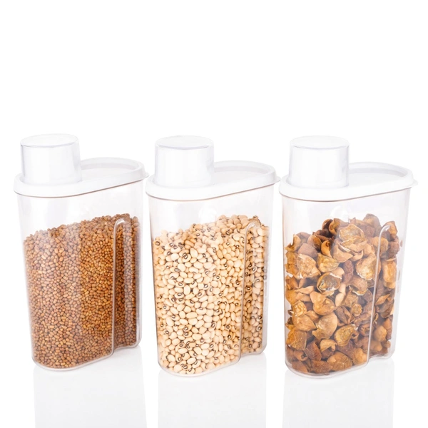 2761 3 Pc Cereal Dispenser 1700 ML For Storing And Serving Of Cereal And All Stuffs.