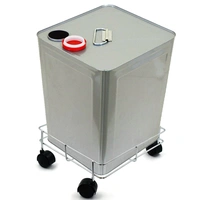 2787 Stainless steel Square Oil Stand For Carrying Oil Bottles And Jars Easily Without Any Problem.