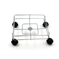 2787 Stainless steel Square Oil Stand For Carrying Oil Bottles And Jars Easily Without Any Problem.