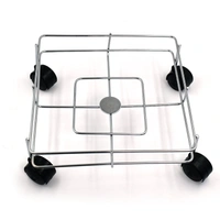2787 Stainless steel Square Oil Stand For Carrying Oil Bottles And Jars Easily Without Any Problem.