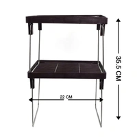 2796 2 Layer Kitchen Rack For Holding And Placing Types Of Things.