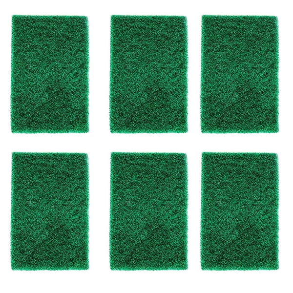 3438 Scrub Sponge Cleaning Pads Aqua Green (Pack Of 6)