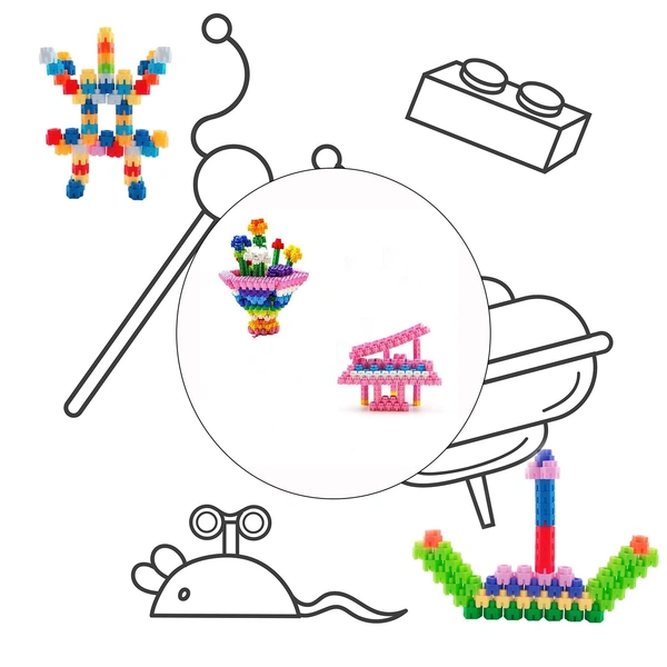 3909 240 Pc Hexa Blocks Toy used in all kinds of household and official places specially for kids and children for their playing and enjoying purposes.