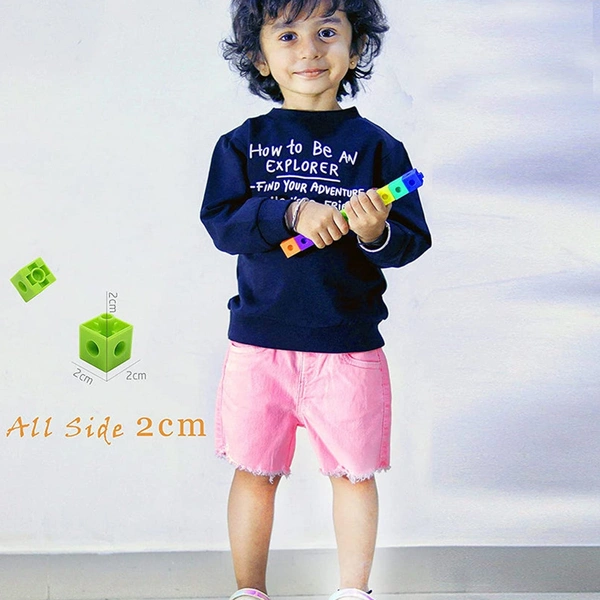 3913 120 Pc Cube Blocks Toy used in all kinds of household and official places specially for kids and children for their playing and enjoying purposes.