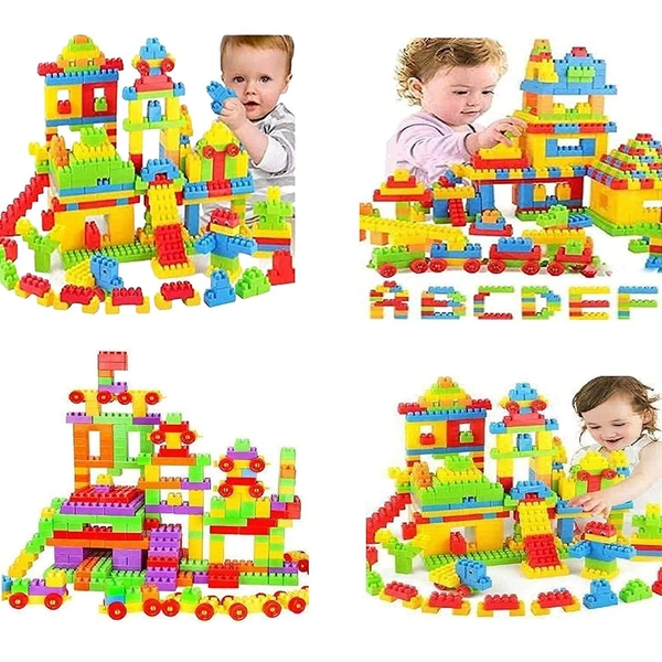 3914 100 Pc Train Blocks Toy used in all kinds of household and official places specially for kids and children for their playing and enjoying purposes.