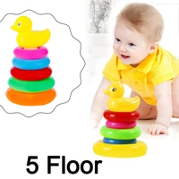 4626 Plastic Baby Kids Teddy Stacking Ring Jumbo Stack Up Educational Toy