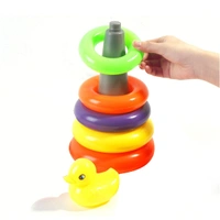 4626 Plastic Baby Kids Teddy Stacking Ring Jumbo Stack Up Educational Toy