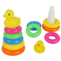 4626 Plastic Baby Kids Teddy Stacking Ring Jumbo Stack Up Educational Toy