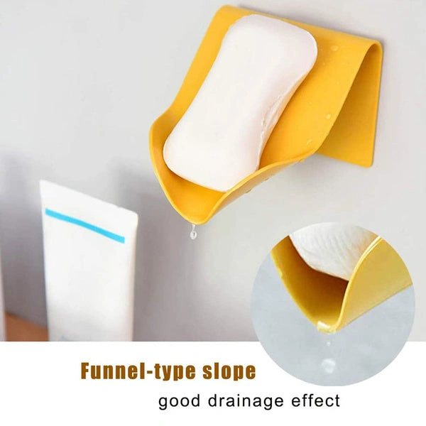 4630 Water Sliding Soap Case/Soap Holder/Soap Box for Bathroom (Pack of 4)