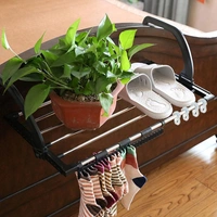 4649 Adjustable Folding Clothes Steel Drying Racks Hanger Shelf