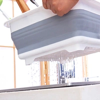 4668 Silicone Plastic Folding Collapsible Durable Kitchen Sink Dish Rack