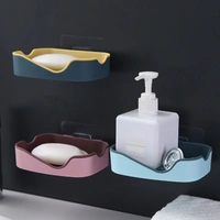 4715A Multipurpose Sticker Wall Mounted Plastic Soap Holder & Dispenser (With Box)