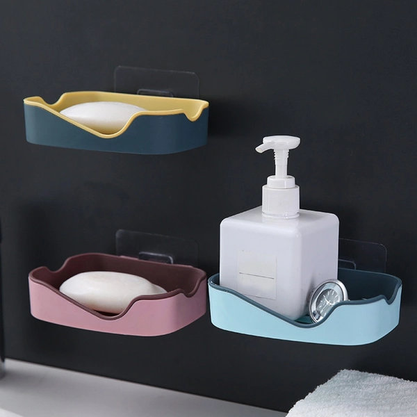 4715A Multipurpose Sticker Wall Mounted Plastic Soap Holder & Dispenser (With Box)