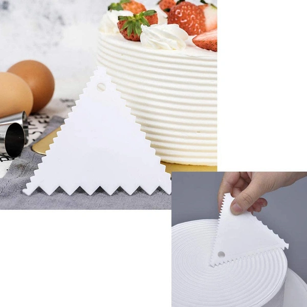 4718 T shape Scraper for Cake with Edge Cake Decorating Tools