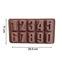 4735 Silicone Number Shape Chocolate Mould for Birthday Cake Decoration (1Pc Only)