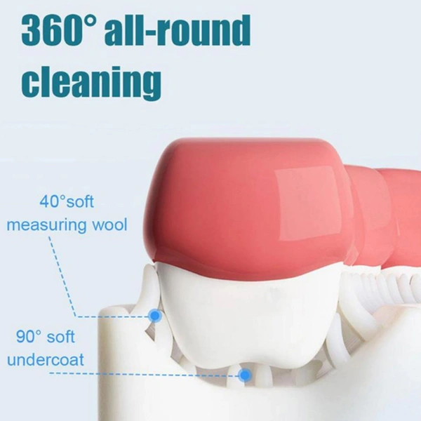 4773 Kids U Shaped Large Tooth Brush used in all kinds of household bathroom places for washing teeth of kids, toddlers and children’s easily and comfortably.