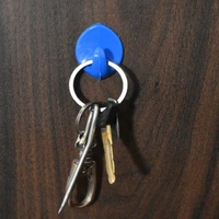 4842 12Pc Plastic Adhesive Hooks For Placing On Wall Surfaces In Order To Hang Various Stuffs And Items.