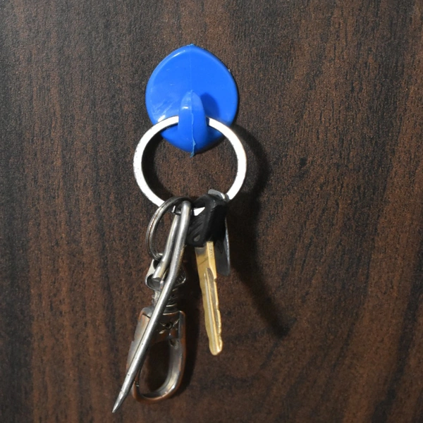4842 12Pc Plastic Adhesive Hooks For Placing On Wall Surfaces In Order To Hang Various Stuffs And Items.
