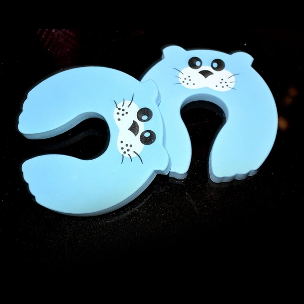 6039 Child Safety Protection Baby Safety Cute Animal Security Card Door Stopper (2PC Set)