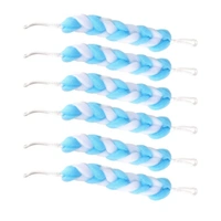 6072 Hanging Bath Shower Long Loofah Sponge Pouf Body Scrubber Small Size (Pack of 6)