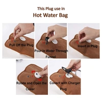 6140 5 Pc Hot Water Bag in Water Stopper used as a stopper while injecting nails on walls etc.