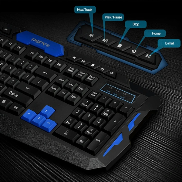 6158 Wireless Keyboard M Set Used In Computers For Working And Gaming Etc.