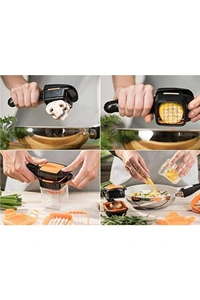 7036 B Grade Vegetable Dicer Multi Chopper Set 5 in 1 Cutting Blades