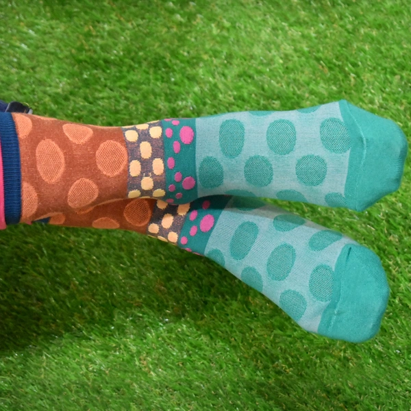 7302 Ladies Printed Socks Breathable Thickened Classic Simple Soft Skin Friendly