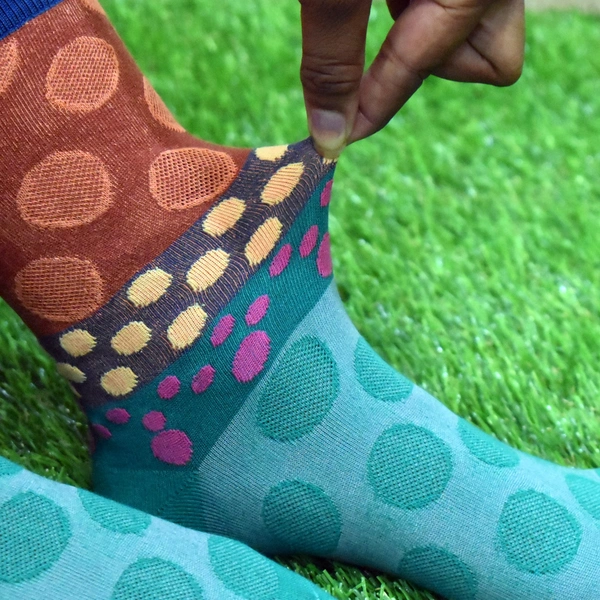 7302 Ladies Printed Socks Breathable Thickened Classic Simple Soft Skin Friendly