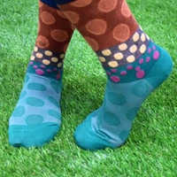 7302 Ladies Printed Socks Breathable Thickened Classic Simple Soft Skin Friendly