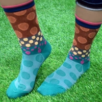 7302 Ladies Printed Socks Breathable Thickened Classic Simple Soft Skin Friendly