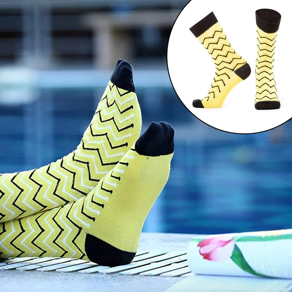 7349 Men s Pattern Dress Funky Fun Colorful Crew Socks 12 Assorted Patterns