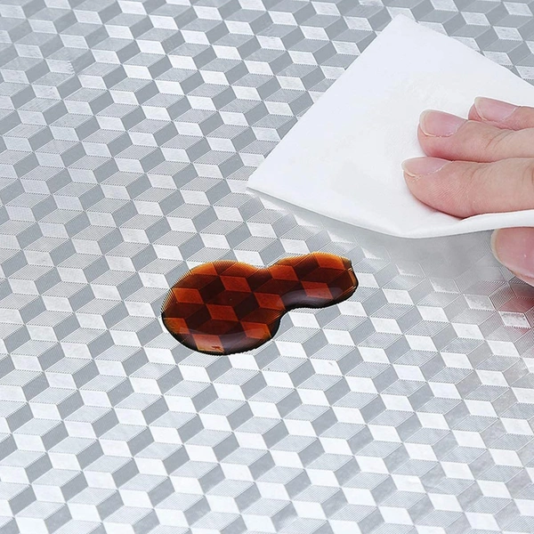9014 2 Meter Aluminium Foil Sticker used in all kitchen purposes to prevent oily and greasy stains of food while cooking.