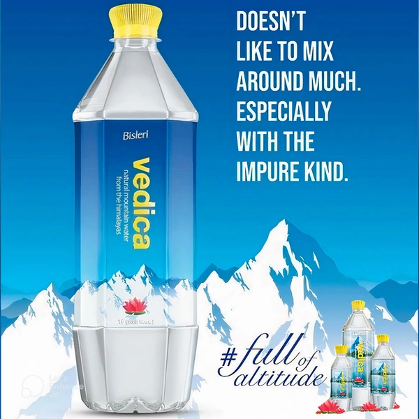 Vedica Water (1Ltr.) [Premium Bisleri Product] - 12 Bottles
